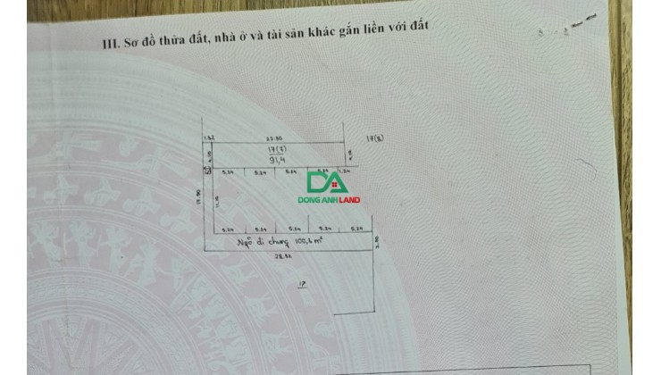 Bán đất Võng La đường giá 2X oto 7 chỗ đỗ cửa sổ đỏ chính chủ.