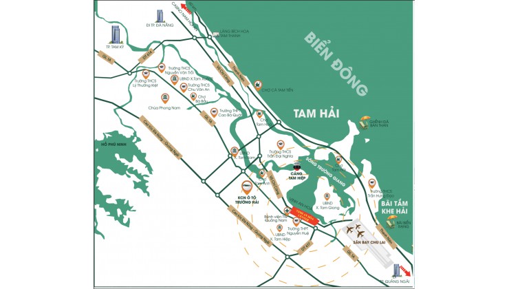 Bán đất nền Núi Thành gần sân bay Chu Lai giá chỉ 11,4tr/m2