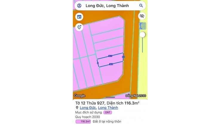 Chủ kẹt tiền cần bán gấp lô 6x19 Long Thành giá ngộp, sát hồ sinh thái Lộc An rộng 100ha.