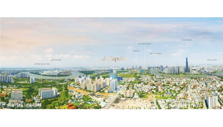 Căn hộ De Capella Lương Định Của, Q. 2, 89m2, 2PN view Landmark 81, nhận nhà ở ngay