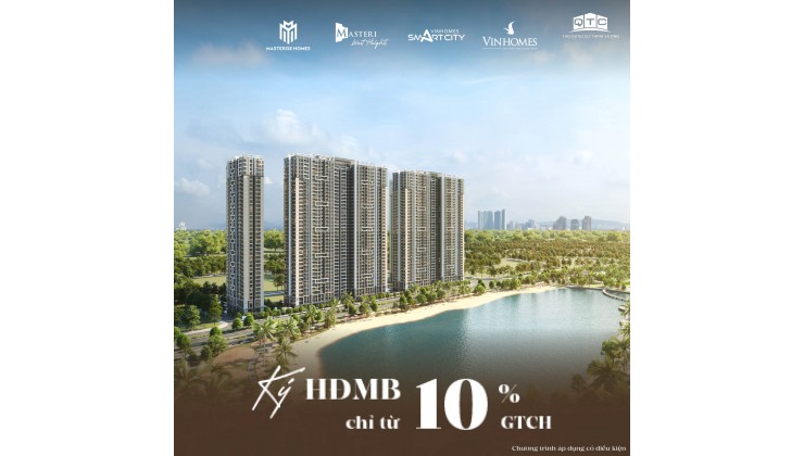 CĂN HỘ CẠNH HỒ TRUNG TRÂM VINHOMES SMART CITY - 10% KÝ HĐMB