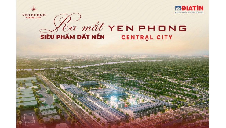 Đất nền shophouse, liền kề  Central City sát KCN Yên Phong chỉ từ 2,3 tỷ/nền,sang tên ngay