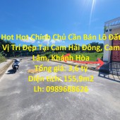 Hot Hot Chính Chủ Cần Bán Lô Đất Vị Trí Đẹp Tại Cam Hải Đông, Cam Lâm, Khánh Hòa