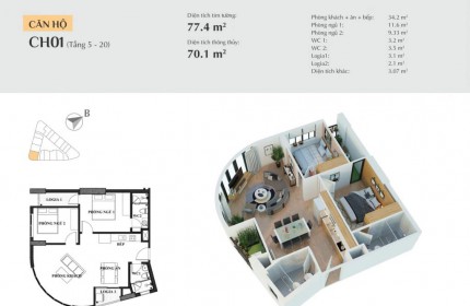 CĂN HỘ VIEW SÔNG, ĐẦM THỊ NẠI, BIỂN - GIÁ HẠT DẺ 1tỷ515/2PN - 82m2