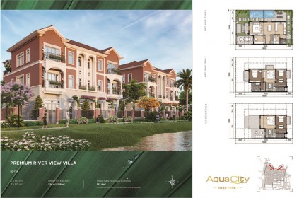 CENLAND BÁN BIỆT THỰ, SHOPHOUSE, LIỀN KỀ AQUA CITY - KĐT ĐẲNG CẤP VEN ĐÔ TP. HCM VAY NH 0% 24 THÁNG