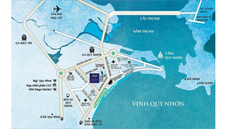 Ra mắt siêu căn hộ nghỉ dưỡng 5 sao The Sailing trung tâm Quy Nhơn, view biển 0901.9288.52