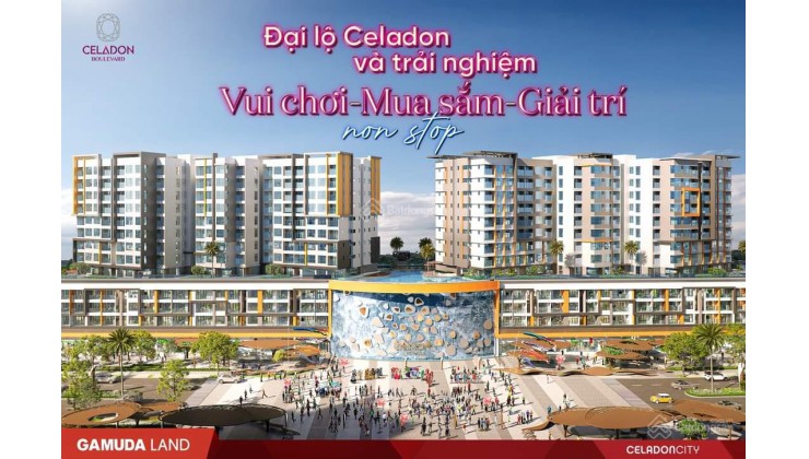 Bán shophouse Celadon City - S2.0.26 - 353 m2, mặt tiền 14m - chiết khấu 1 tỷ 159 triệu