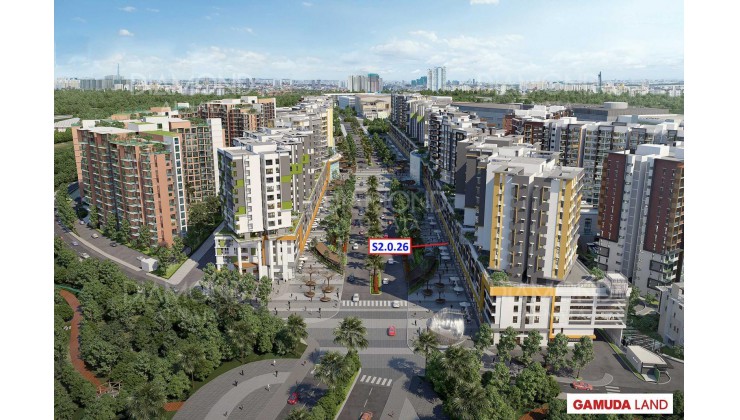 Bán shophouse Celadon City - S2.0.26 - 353 m2, mặt tiền 14m - chiết khấu 1 tỷ 159 triệu