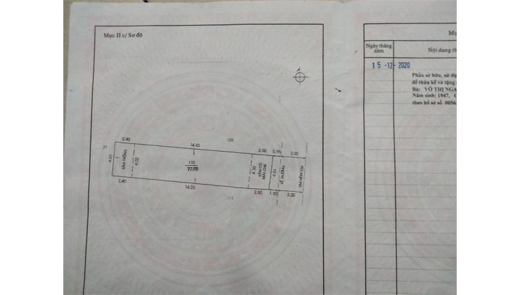 Bán nhà Thoại Ngọc Hầu, Phú Thạnh, Tân Phú – Hẻm 8m, 80m2, 7.5 tỷ.