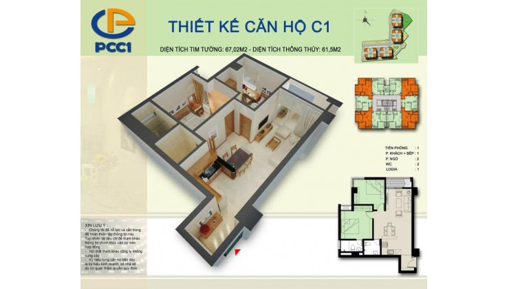 Bán căn góc chung cư PCC1 Phú lãm- View thoáng- 1.5 tỷ