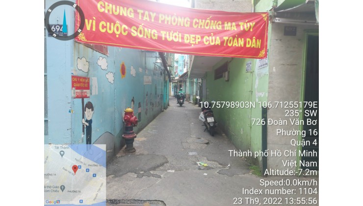 Chính chủ bán GẤP nhà cũ tiện xây mới Đường Đoàn Văn Bơ, P.16, Quận 4