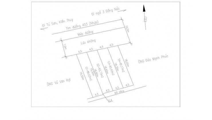 Bán 4 lô liền đường 403 Minh Đức, Đồ Sơn giá chỉ 2,x tỷ/lô Lh Mr Truyền