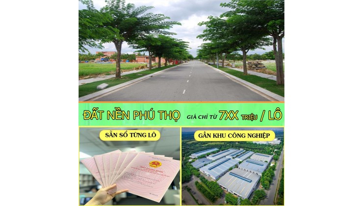 Cần Bán Đất Nền trung tâm thị trấn Hưng Hóa Tam Nông 756tr