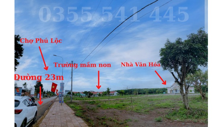 Bán đất sát chợ Phú Lộc - Krong Năng - Đắk Lắk, Sổ sẵn công chứng ngay