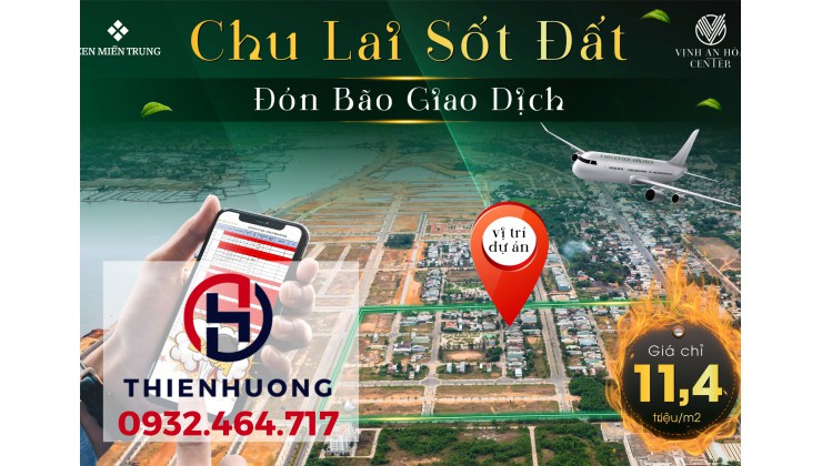 Bán đất vịnh AN Hòa Center KDC Chợ trạm, đất tốt - giá rẻ - chiết khấu cao - LH Thiên Hương 0932 464 717