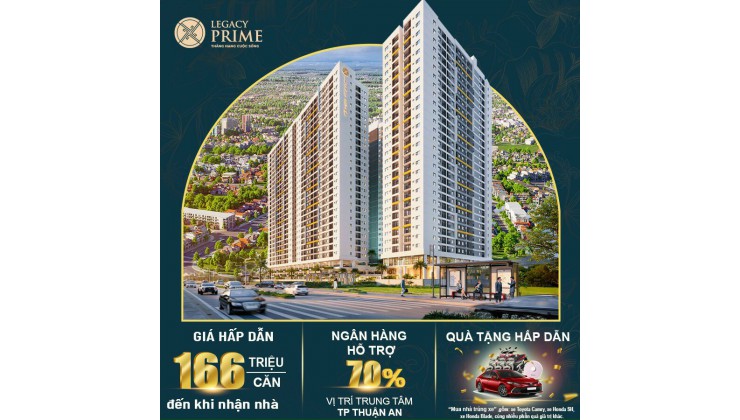 166tr (15%) sỡ hữu căn hộ ngây trung tâm thuận an BD