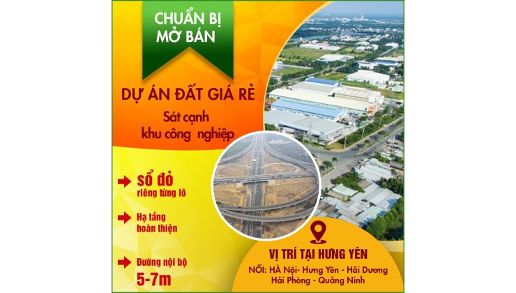 Chuẩn bị mở bán dự án đất giá rẻ liền kề quy hoạch kcn Ân Thi mặt đường trải nhựa 5-7m