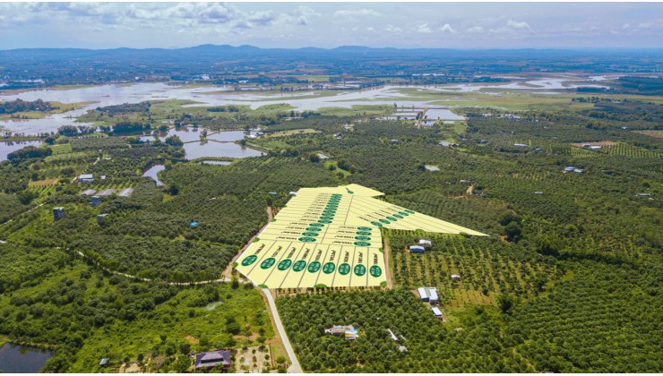 Bán hơn sào Đất trái cây La Ngà,Định Quán,Đồng Nai,View Hồ Trị An