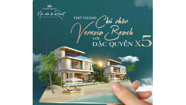 Bán căn biệt thự đơn lập tại dự án Venezia Beach giá gốc CĐT/2022 LH 0836414657