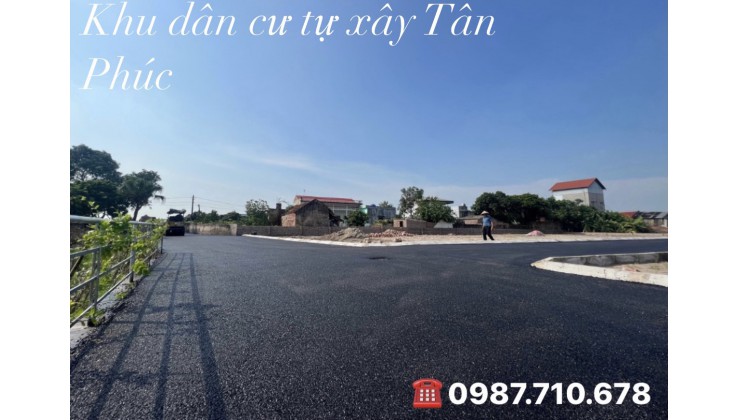 Bán 3 đất tại dự án khu dân cư mới tự xây Tân Phúc, sát cạnh quy hoạch mở đường Tân Phúc, Võng Phan, giá chỉ từ 866tr/lô