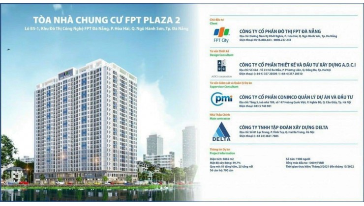 Cần bán căn hộ chung cư  FPT Plaza 2 Đà Nẵng