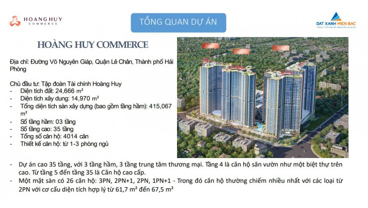 CĂN 3 NGỦ SIÊU HIẾM DỰ ÁN HOANG HUY COMMERCE