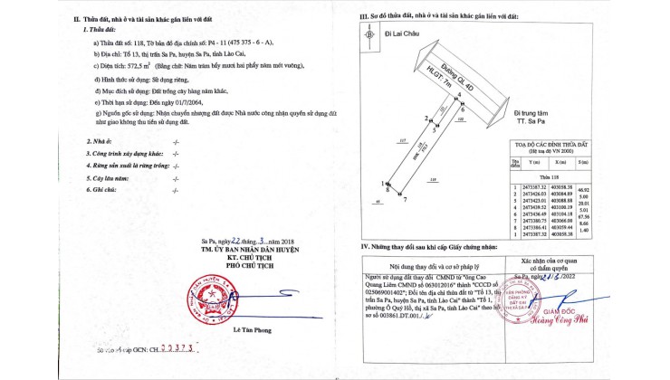 Bán nhanh lô đât 600m2 view đẹp sapa