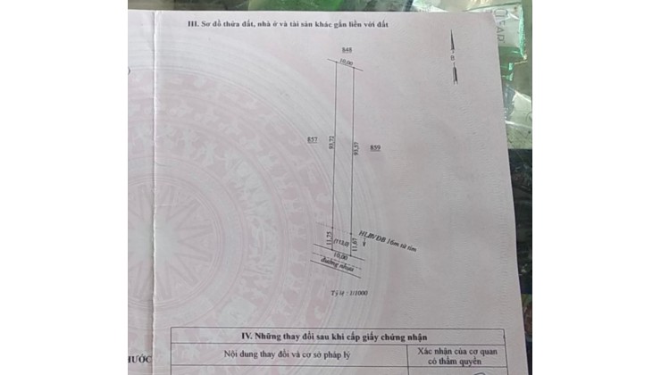 chính chủ ; cần bán đường nhựa 32m