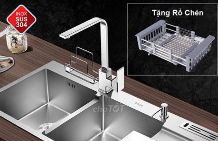 Chậu rữa inox 2 hộc - Sgci 309