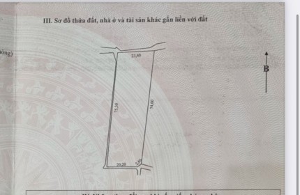 CẦN BÁN LÔ 1.718M2  TT CHỢ LẦU GIÁ THƯƠNG LƯỢNG