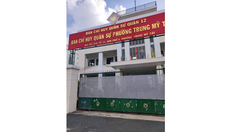 MT HẺM 10M TRUNG MỸ TÂY Q12 - SẴN 4 PHÒNG TRỌ -  80M2 - KHÔNG LỘ GIỚI.