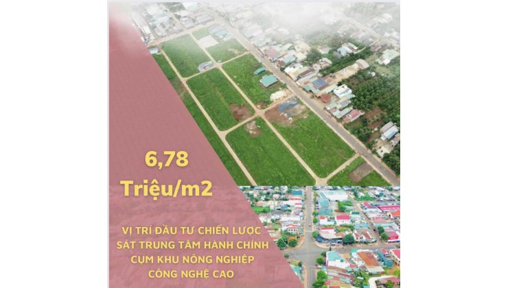 Đất nghỉ dưỡng mặt tiền phía Đông Buôn Hồ-Chỉ 6.8tr/m2-Ful Thổ* Hạ