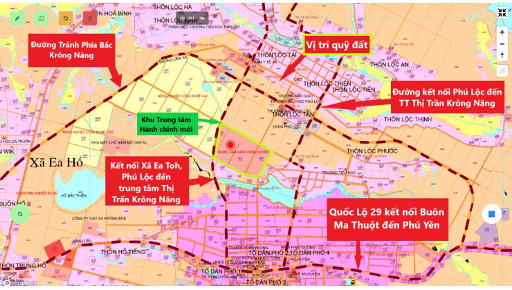 Đất nền giá siêu đầu tư ngay trung tâm  krong năng giá chỉ 8XX