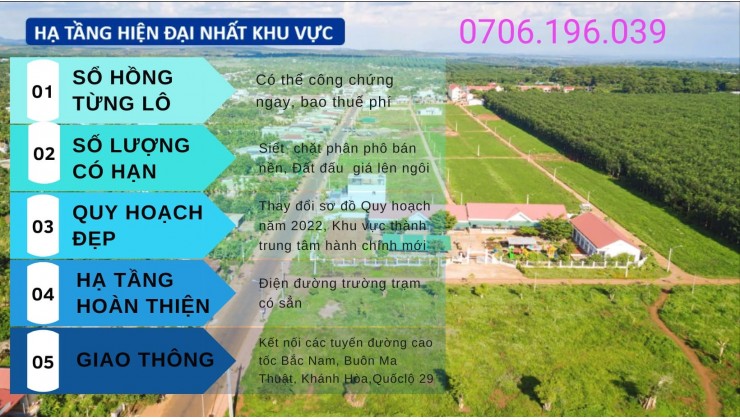 Đất nền Đăk Lăk-Full thổ-KDC Phú Lộc Krông Năng-150rtr/mn