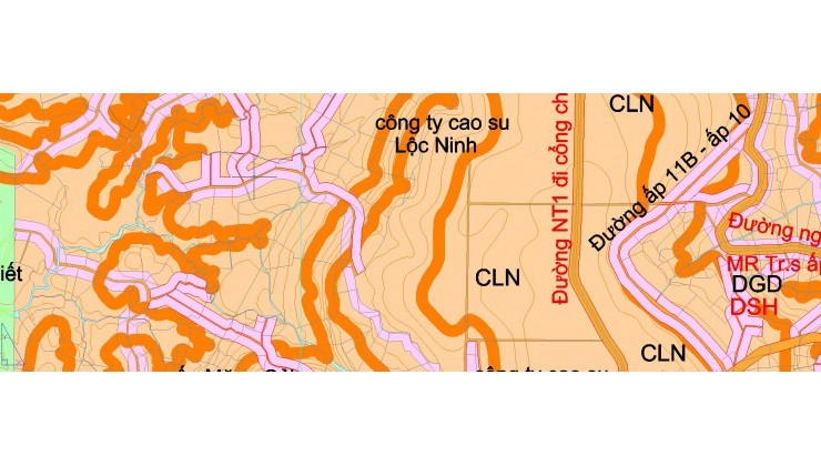 Bán đất nền Lộc Ninh, Bình Phước giá đầu tư 265,3 m2 giá 415tr