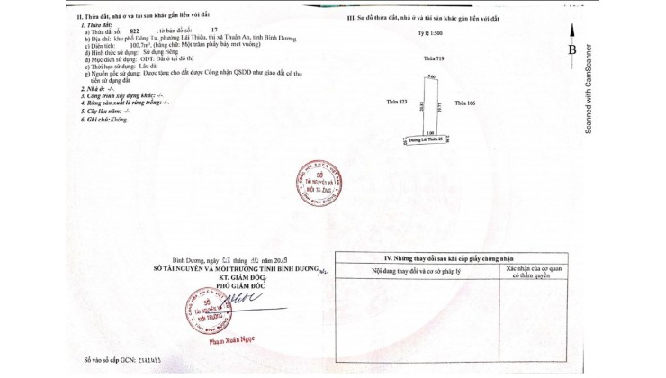 Bán 100m2 đất trung tâm Lái Thiêu - Thuận An - Bình Dương, SHR, 3.3 tỷ. LH:0902238113