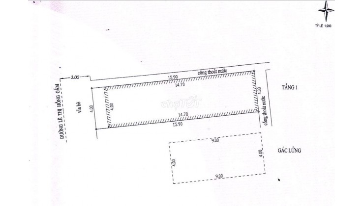 Bán nhà 1 Lê Thị Hồng Gấm, vị trí CỰC KỲ ĐẸP