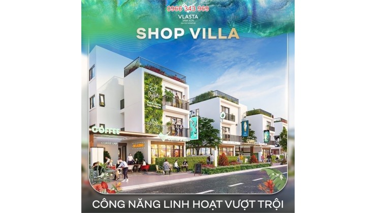 SỔ ĐỎ LÂU DÀI. BIỆT THỰ ,SHOPHOUSE MẶT BIỂN VLASTA - SẦM SƠN - CĐT:  0966 343 969