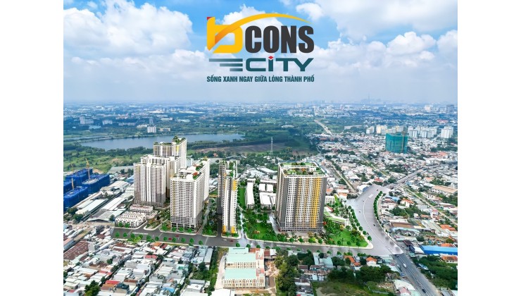 Sở hữu ngay căn hộ Bcons City - Green Topaz 2PN 2WC chỉ từ 350 triệu trả trước, hỗ trợ 0% lãi suất