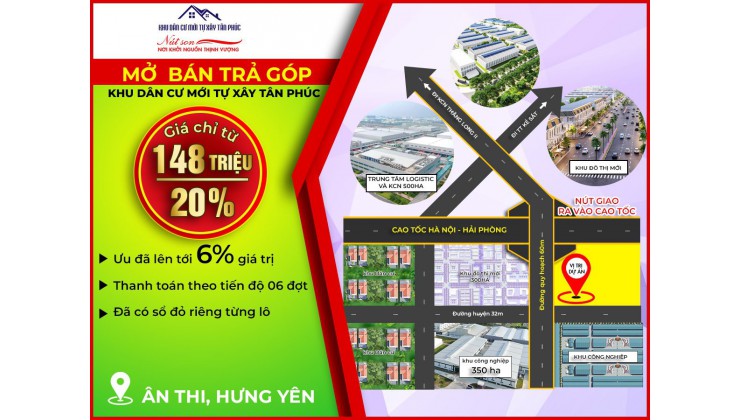 Thanh toán chỉ từ 148 triệu và góp tiền linh hoạt làm 6 lần trong 120 ngày.