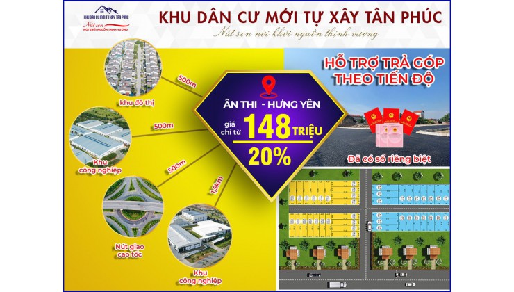 Cơ hội đầu tư năm 2022 cho các nhà đầu tư tại dự án khu dân cư mới tự xây Tân Phúc