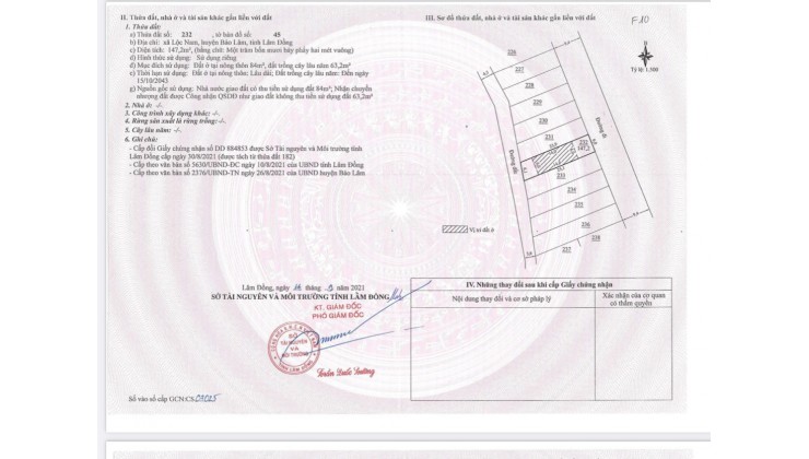 Cần bán đất ngay sát Bảo Lộc 170m2 1ty5 cc ngay