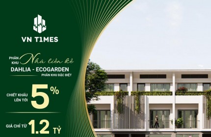 NHÀ LIỀN KỀ ECOGARDEN HUẾ - GIÁ CHỈ TỪ 4.1x TỶ. TRẢ TRƯỚC 1.2x TỶ SỞ HỮU NGAY!