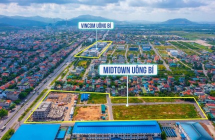 Shophouse 5 tầng tại dự án Midtown One Uông Bí mặt đường QL18 cách Vincom 200m,cho thuê lại 35tr/tháng giá đầu tư chỉ từ 1,5 tỷ