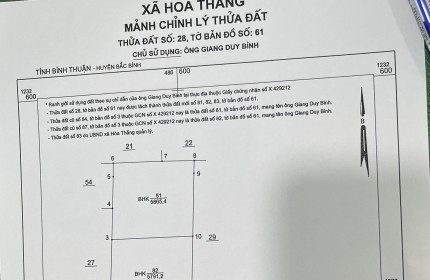 Thu lợi cuối năm và đầu tư lớn hơn với 11.656 m2 đất Hòa Thắng  tiềm năng