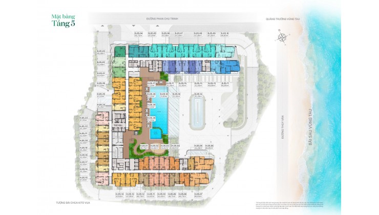 Fiveseasons Homes Central Beach  Vũng Tàu Ck 34% Liên hệ : 0901325595