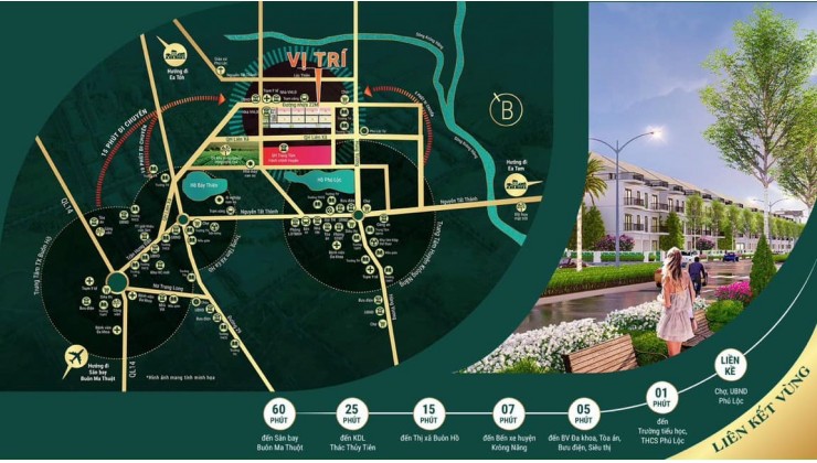bán đất nền sổ đỏ tại trung tâm hành chính huyện Krông Năng giá 899tr/nền diện tích 132m2