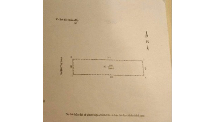 Bán Nhà Mặt phố Bùi Thị Xuân –Phố Huế- 1 sổ 106M2 Mặt tiền 4.8M 69.5 Tỷ