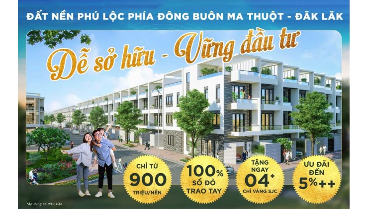 Ra nhanh 2 lô mặt tiền B7,B8 132m có sổ kdc Phú Lộc Đak Lak