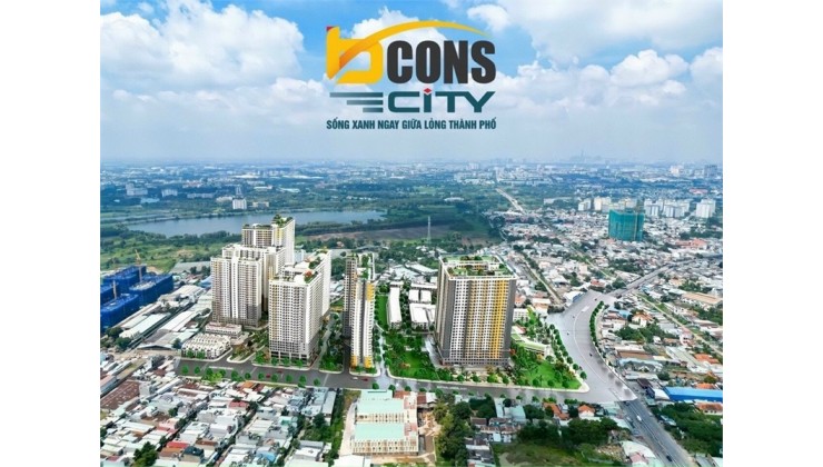 BCONS PLAZA CĂN 2PN+2WC GIÁ 1,6 TỶ